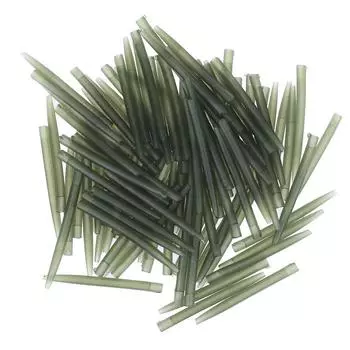 30/50/100 шт., трубка для рыболовных крючков, приспособление для волос, выравнивающие рукава, мягкий позиционер против запутывания, терминал, снасти, аксессуары для ловли карпа 50