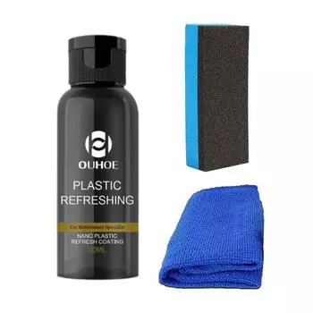 30/50 мл автомобильный пластиковый кожаный компонент для ремонта, средство для восстановления автомобильной внутренней панели, полотенце, губка для чистки инструментов