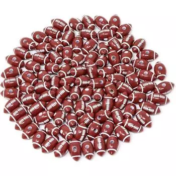 30/50 шт. Акриловый материал персонализированные бусины для регби украшения бусины спортивной серии бусины DIY браслет ожерелье серьги брелок цепочка для ног 30pcs