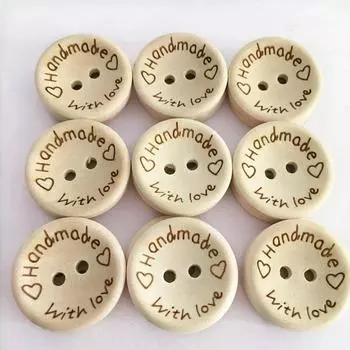 30/50 шт. деревянные пуговицы для шитья одежды деревянные пуговицы ручной работы с буквой «любовь» для поделок своими руками скрапбукинг свадебный декор 15MM 30Pcs