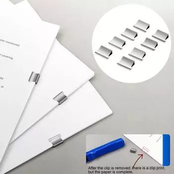 30/50 шт. Диспенсер для зажимов, многоразовый, простой в использовании, металлический портативный зажим для бумаги, быстрый зажим для школы M