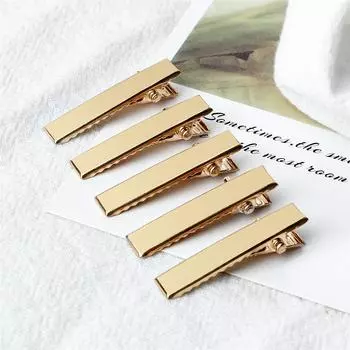 30/50 шт. Металлические зажимы-крокодилы для волос Основной золотой цвет Зажим для волос для DIY Ювелирных изделий Заколки для волос для женщин Инструменты для укладки волос Аксессуары 30PCS