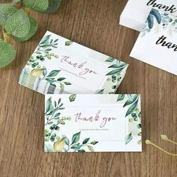 30/50 шт. Поздравительная подарочная открытка с благодарностью для украшения свадьбы, дня рождения, пригласительная открытка, принадлежности для малого бизнеса 9x5,4 см 30pcs