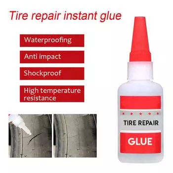 30/50ML Tire Repair Glue Car Rubber Repair Tire Glue Accessories Black Sealer Super Super Glue Automobile Caulk Car H2W0