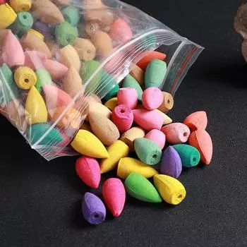 30/60/100 шт. смешанные конусы для благовоний, используемые для уда, обратная пуля, курильница с обратным потоком, конус, запах, смесь благовоний, ароматерапия 30pcs