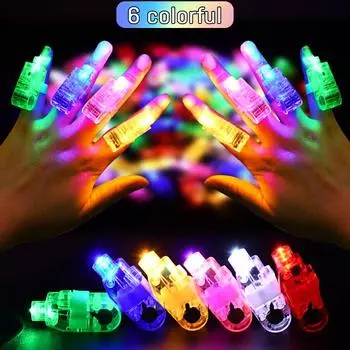 30/60/100 шт. светодиодные пальчиковые фонарики для свадеб, рождественских вечеринок на Хэллоуин, украшения для детских дней рождения, сувениры для мешков с подарками, игрушки-наполнители 30Pcs