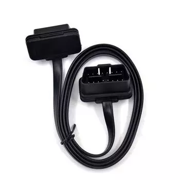 30/60/100 см плоский + тонкий как лапша 16-контактный разъем OBD OBDII 16-контактный разъем «папа-мама» автомобильный сканер OBD2 удлинительный кабель