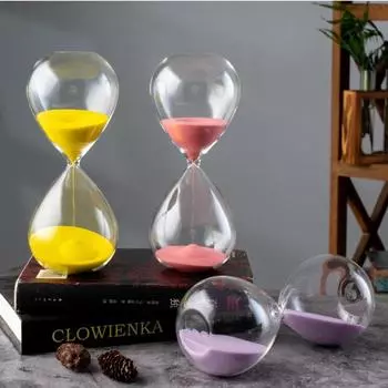 30/60 минут скандинавские стеклянные песочные часы ручной работы с каплями воды песочные часы таймер для выполнения домашнего задания креативные песочные часы украшение для дома подарок 30min (8x20cm)