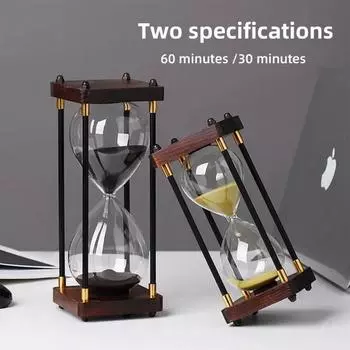 30/60 минут Винтажные металлические песочные часы Таймер для кухни Домашний офис Креативные настольные украшения Инструменты для управления временем Подарки на праздники 30min белый