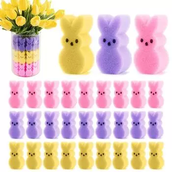 30/60 шт. Пасхальный кролик ваза наполнитель губка кролик украшения мини кролик декор для вазы пасхальная корзина весенний домашний праздничный стол 30PCS