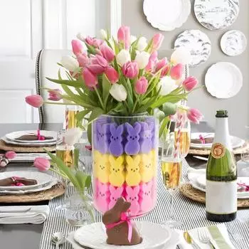 30/60 шт. Пасхальный кролик ваза наполнитель губка кролик украшения мини кролик декор для вазы пасхальная корзина весенний домашний праздничный стол 30PCS