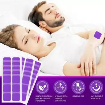 30/60 шт. пластыри для сна натуральные растения быстродействующие снотворные пластыри портативные дорожные для мужчин и женщин снятие усталости тела наклейки для глубокого сна 30PCS