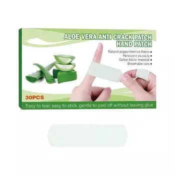 30 алоэ потрескавшиеся руки пластыри для сухих и потрескавшихся рук повязки увлажняющие пластыри One Size белый