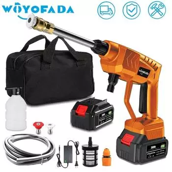 30 бар, автомойка высокого давления, водяной пистолет, портативная мойка высокого давления, беспроводная автомойка, очиститель оранжевого цвета для батареи Makita 18 В no battery no plug