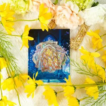 30 Бронзовые Наклейки для ПЭТ с Прозрачным Тематическим Собором, Креативный Дизайн, Материал для Рукоделия, Украшение