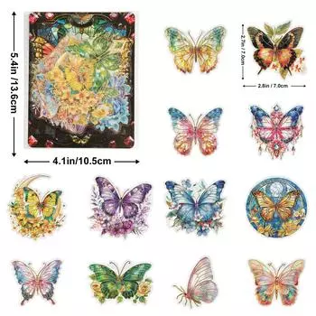 30 бронзовых позолоченных наклеек для счета за руку для домашних животных, ретро-цветы, листья, детские водонепроницаемые наклейки для счета за руку из липкого материала