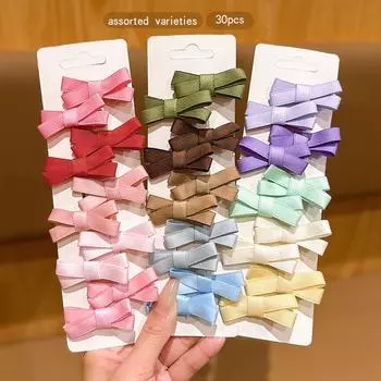 30 colors random cross bow hair clip daily clip headband Size fits all