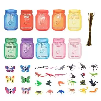 30 детских валентинок с милыми игрушками для любви, уникальные поздравительные открытки ко Дню святого Валентина для детей с забавными высказываниями, забавные сувениры для школьных вечеринок One Size