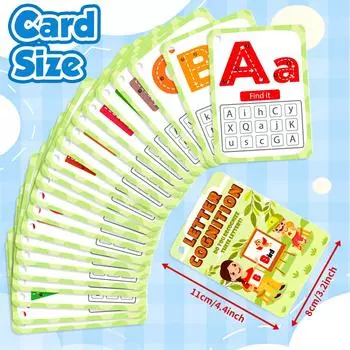 30 Educational Cards, Letter Cognition, Early Childhood Education, Parent-Child Visual Development, Educational Card Toys