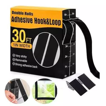 30-футовая клейкая лента с липкой основой, самоклеящаяся лента с липкой основой, легко наклеиваемая лента с липкой лентой для домашнего офиса, школы, рукоделия белый