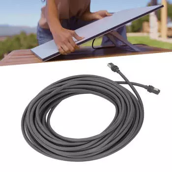 30-футовый сменный кабель для прямоугольной спутниковой антенны Gen 3 с разъемом RJ45, водонепроницаемый удлинительный кабель, серый