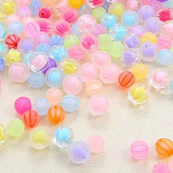 30 г 10/12 мм акриловые матовые бусины разных цветов тыквенные бусины для изготовления ювелирных изделий DIY браслет серьги ожерелье approx 12mm 35pcs