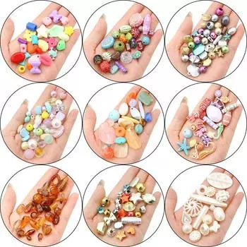 30 г 40-100 шт. случайная смесь акриловых бусин «сделай сам», свободные очаровательные бусины для женщин, фурнитура для изготовления ювелирных изделий 30g/bag