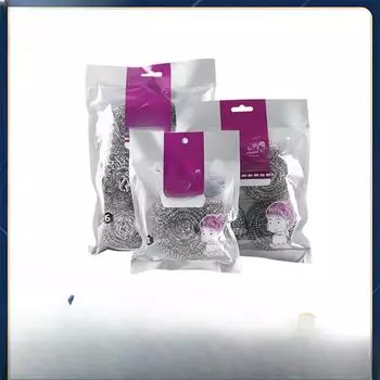 30 г большой стальной шарик для чистки кухонных принадлежностей ручка из нержавеющей стали не ржавеет не роняет шлак мытье посуды щетка для посуды Cleaning wire ball 10pcs