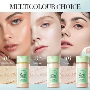 30 г легкой шелковистой пудры, консилера и контурной пудры, фиксирующей пудры, натуральной и стойкой Ivory White