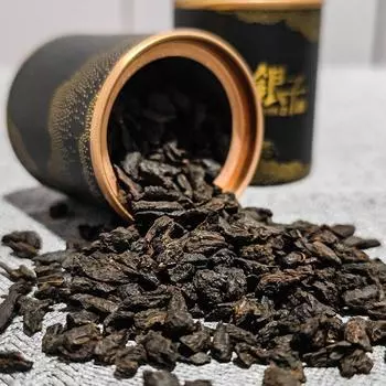 30 г маленькая банка измельченного серебряного чая Ископаемый спелый чай пуэр Спелый чай