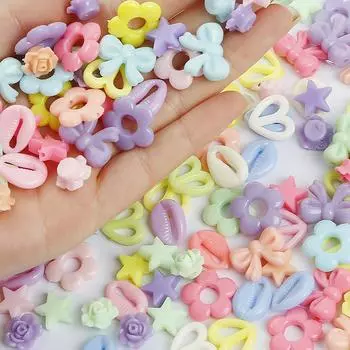 30 г/пакет Несколько серий акриловых микс цветов ювелирные аксессуары для самостоятельного изготовления браслета, ожерелья, серег about 14mm