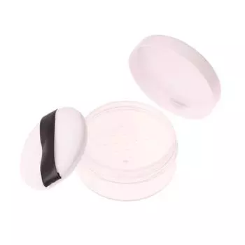 30 г пластиковая пустая банка для рассыпчатой пудры, коробка для макияжа, сито, контейнер, косметический горшок, портативная коробка для рассыпчатой пудры, многоразовый горшок without mirror белый