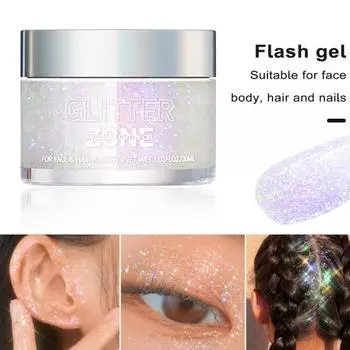 30 г Русалка с блестками гель для тела с блестками для тела, лица, теней для век, длительный блестящий гель для выделения, музыкальный фестиваль, вечеринка, карнавал, гель с блестками D