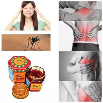 30 г Тигровый бальзам с красными тайскими травами, мазь от болей, облегчающая массаж, втирание 30 г