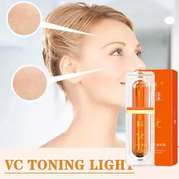 30 г Тонизирующий крем с пятью витаминами С VC Отбеливающий осветляющий ленивый консилер Натуральная косметика для ухода T7Y4 orange-30g