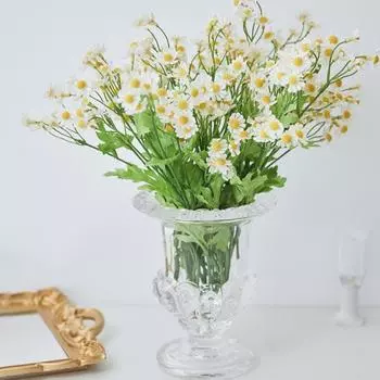 30 головок искусственных цветов ромашки, букет искусственных цветов ромашки для украшения дома, свадьбы, сада, своими руками, свадебный шелковый искусственный цветок
