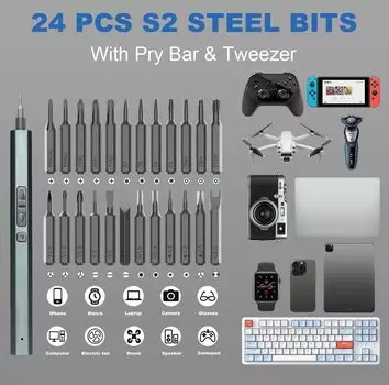 30 in 1 Precision Electric Screwdriver Set Magnetic Phillips Torx Screw Driver Bits Professional Repair Tools for iPhone PC DIY