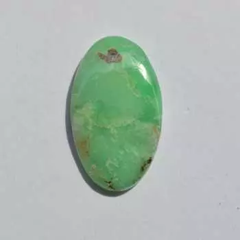 30 карат, натуральный драгоценный камень хризопраз высшего качества, кабошон, полудрагоценный россыпью, 33x19 мм, овальная форма 33x19 mm зелёный