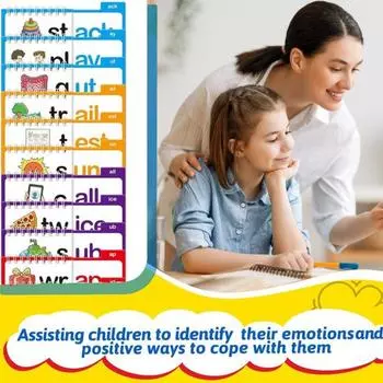 30 книг для чтения и рифмовки. Семейства слов. Буквы и звуки. Флэш-карты. Обучающие игры для изучения лексики и чтения для дошкольников. Детский сад. жёлтый