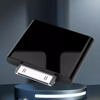 30-контактный аудиопередатчик, черный/белый беспроводной аудиоадаптер, профессиональный беспроводной Bluetooth-совместимый приемник-адаптер для iPod белый