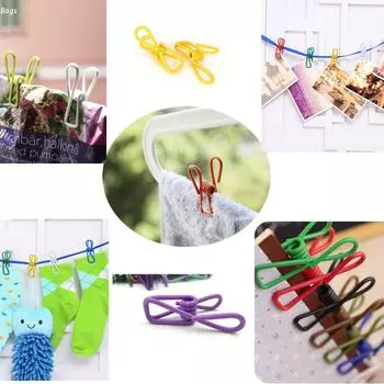 30 красочных многофункциональных зажимов для сушки одежды, фиксированный зажим для фотографий, креативный нескользящий зажим для одежды, зажим для застежки One Size разноцветный
