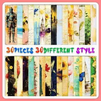 30 Креативных и красивых ретро бумажных ручных аккаунтов, закладка для ручного аккаунта, продвинутый ретро стиль