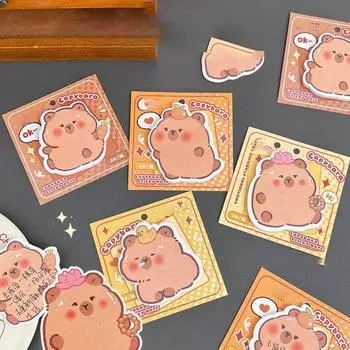 30 листов/упаковка Sticky Capybara специальной формы Sticky Notes Ins Memo Pad N Times Posted Planner style 1