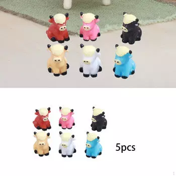 30 мини-скульптур коров для кукольного домика и ландшафтного дизайна Multicolor