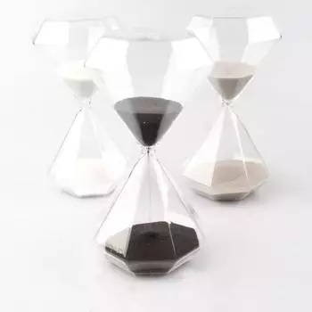 30 минут цветные ромбовидные стильные песочные часы креативные песочные часы ручной работы стеклянные песочные часы таймер для выполнения домашнего задания украшение для дома подарок 30min (8x20cm)