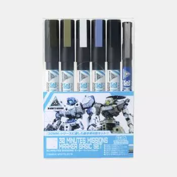 30 МИНУТ МИССИИ TMS02 Маркер Базовый набор (6шт), Корейский популярный бандай