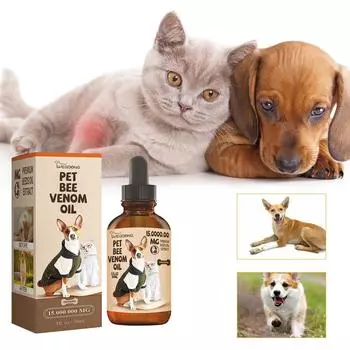 30 мл 1 FL.OZ Pet Beevenom Вода для ухода за суставами кошек и собак Уменьшает боль в суставах домашних животных Вода для ухода за домашними животными One Size коричневый