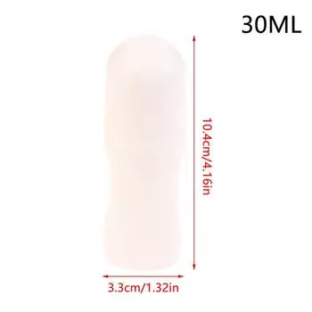 30 мл/50 мл пластиковые шариковые флаконы для эфирных масел контейнер для распыления дорожный многоразовый флакон дезодорант своими руками 30ML белый