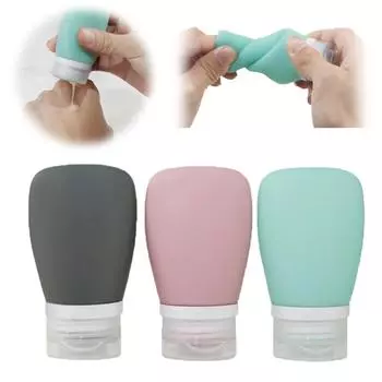 30 мл/60 мл/90 мл силиконовая многоразовая бутылка для умывания лица лосьон гель для мытья рук средство для ухода за кожей средство для путешествий прочный перерабатываемый здоровье 60ml чистый