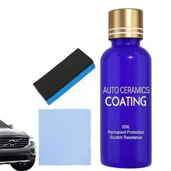30 мл 9H Car Polish Car Liquid Ceramic Coat Super Hydrophobic Glass Coat Set Polysiloxane And Nano Materials белый